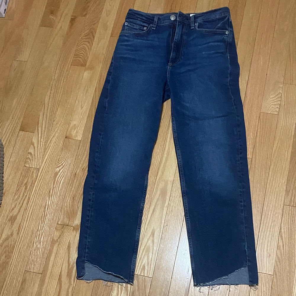 Rag & Bone Harlow Mid Rise Straight Denim
